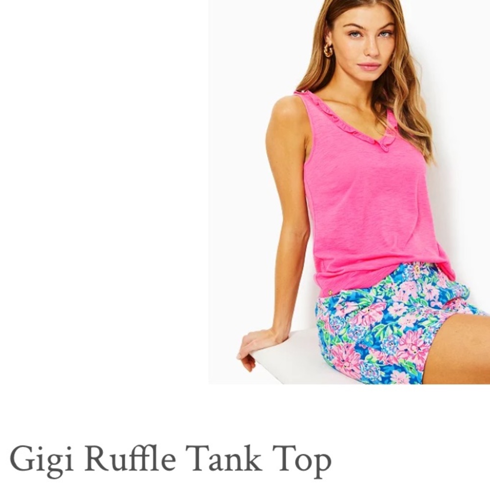 Sz M Lilly Pulitzer Gigi Ruffle Tank
